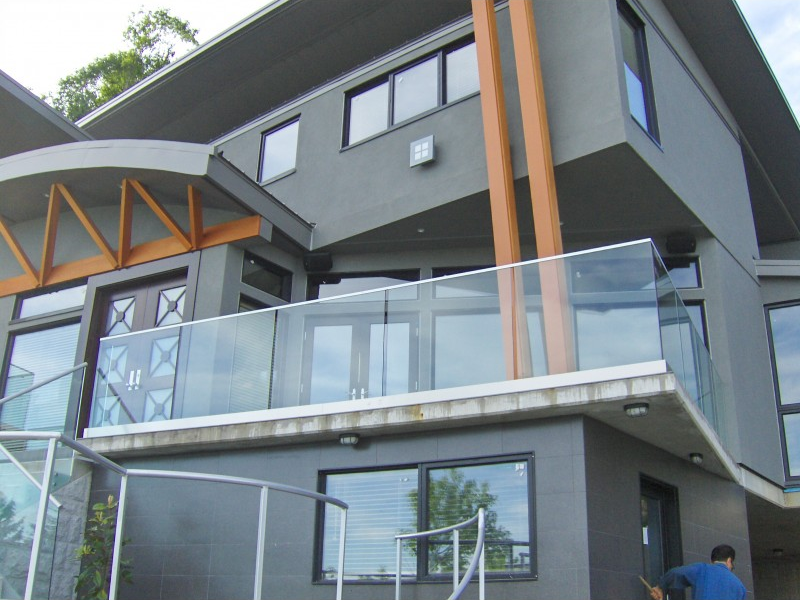 Modern glass balustrade on a residential balcony in Australia